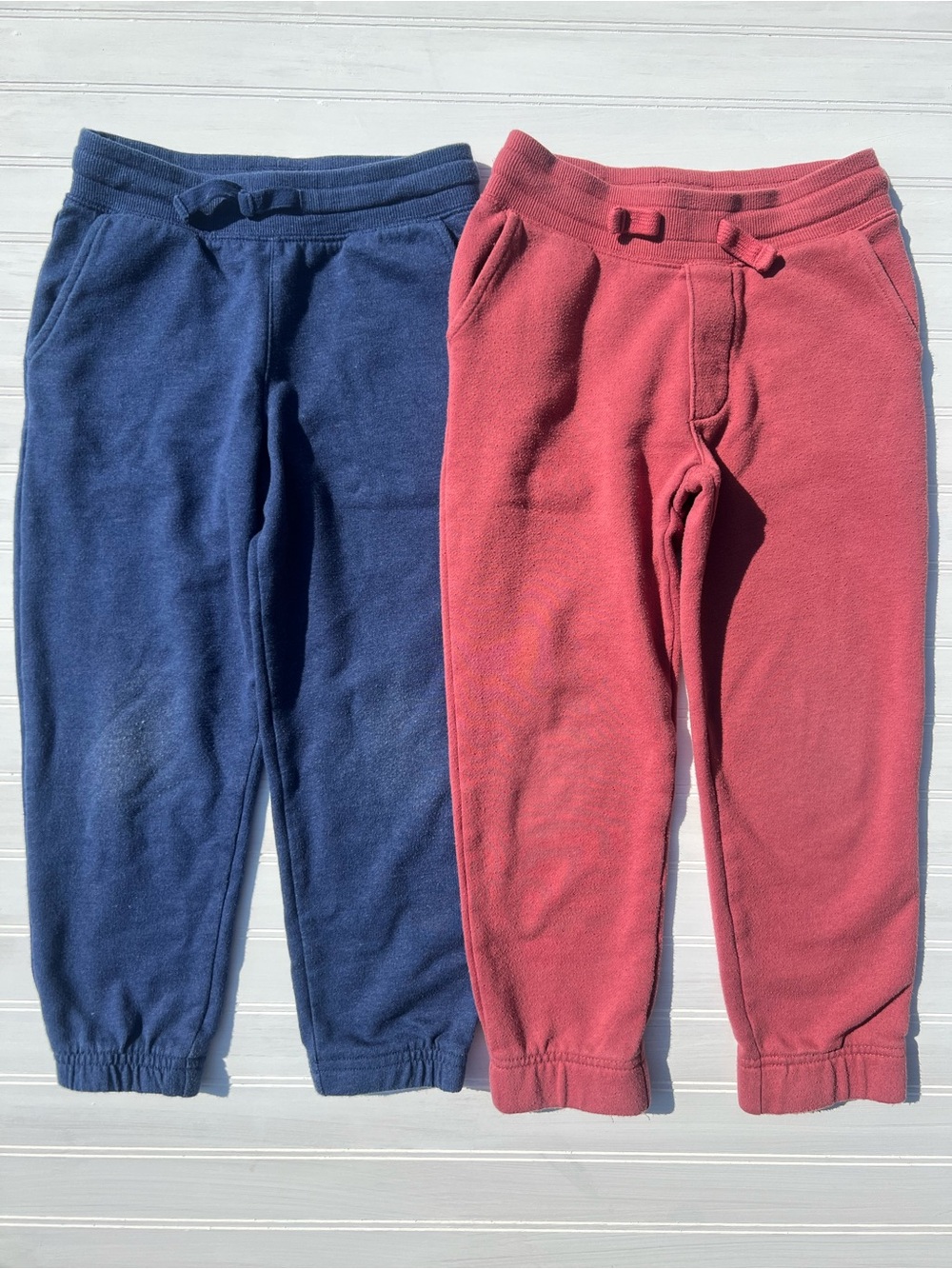 OshKosh B’gosh Kids Fleece Jogger Pants - Blue and Coral - Size 5